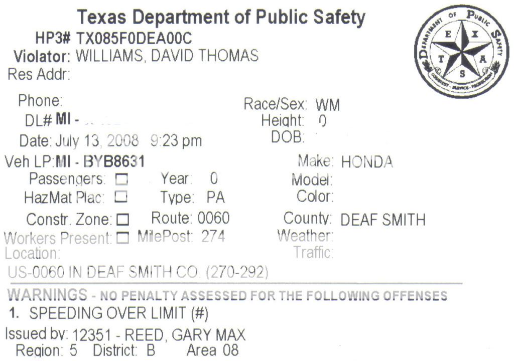 Texas DPS Citation Photo by courtesyserviceprotection Photobucket