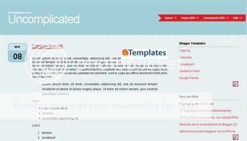 Free Blogger Gray Silver Red Web2.0 Template